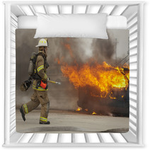 Firefighter In Action Nursery Decor 15288820