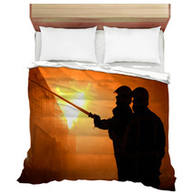 Firefighters At Work Bedding 52327578