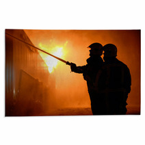 Firefighters At Work Rugs 52327578