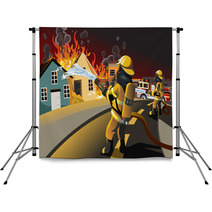 Firefighters Backdrops 36569194