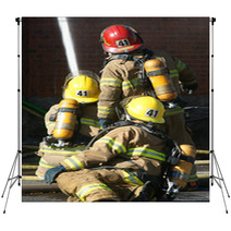 Firefighters Backdrops 45970877