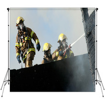 Firefighters Backdrops 45971018