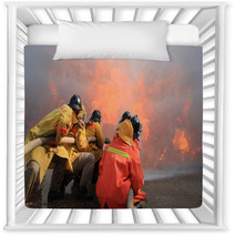 Firefighters Fighting Fire Nursery Decor 53567962