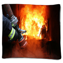 Firefighters  First In Last Out Blankets 2236621