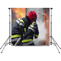 Firefighters In Action Backdrops 42224219