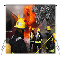 Firefighters In Action Backdrops 5113946