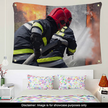 Firefighters In Action Wall Art 42224219