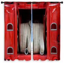 Firehose In Red Firetruck Window Curtains 41885495