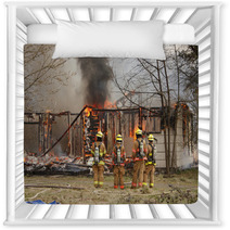 Firemen At Burning House Nursery Decor 20386648