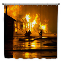 Firemen At Work Bath Decor 65653096