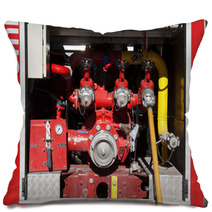Firemen Equipment In A Fire Truck Pillows 58177024