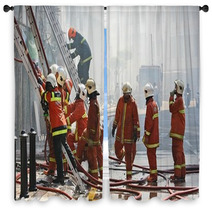 Firemen Window Curtains 145101
