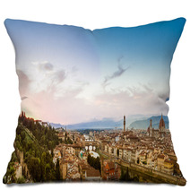 Firenze, Panoramica Al Tramonto Pillows 60721261