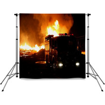 Firetruck And Fire Backdrops 29068663