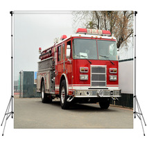 Firetruck Backdrops 48261012