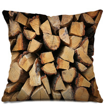 Firewood Background Pillows 57244913