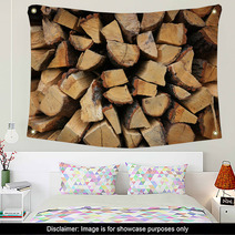 Firewood Background Wall Art 57244913
