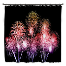 Fireworks Over Sky Bath Decor 72085216