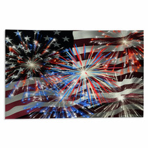 Fireworks Over Us Flag 2 Rugs 638835
