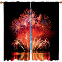 Fireworks Window Curtains 65963722