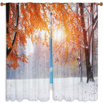First Days Of Winter Window Curtains 72162992
