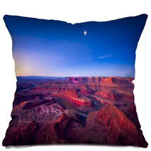 First Light At Dead Horse Canyon Pillows 63504175