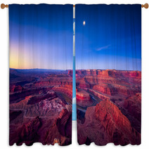 First Light At Dead Horse Canyon Window Curtains 63504175
