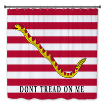 First Navy Jack Flag Of The United States Of America Bath Decor 132776783