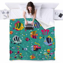 Fish Pattern Blankets 60110283