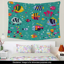 Fish Pattern Wall Art 60110283