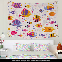 Fish Sea Pattern Wall Art 66470332