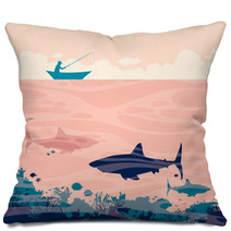 Fisherman And Sharks Pillows 180223689