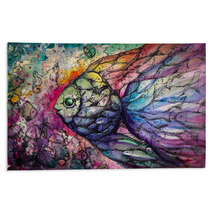 Fishes Watercolors Rugs 64798480