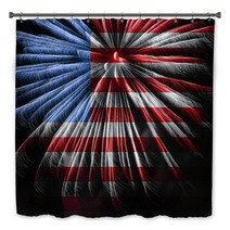 Flag And Fireworks Bath Decor 2185104