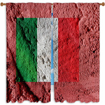 Flag Italy Window Curtains 67977751