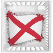 Flag Of Alabama Vector Illustration Of A Stylized Flag Nursery Decor 113506867