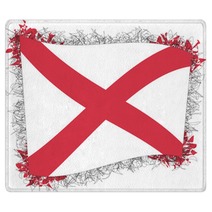Flag Of Alabama Vector Illustration Of A Stylized Flag Rugs 113506867