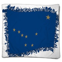 Flag Of Alaska Vector Illustration Of A Stylized Flag Blankets 113506860