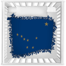 Flag Of Alaska Vector Illustration Of A Stylized Flag Nursery Decor 113506860