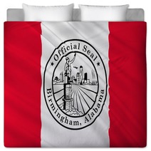 Flag Of Birmingham Alabama Usa Bedding 111520931