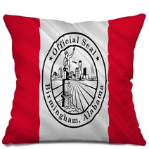 Flag Of Birmingham Alabama Usa Pillows 111520931