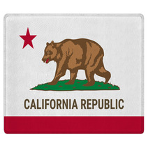 Flag Of California American State Vector Illustration Rugs 142153509