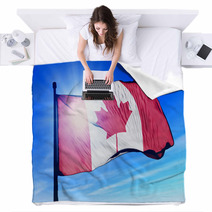 Flag Of Canada Blankets 64497718