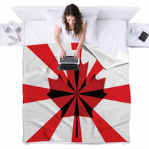 Flag Of Canada Blankets 67096543