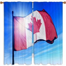 Flag Of Canada Window Curtains 64497718