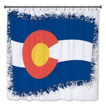 Flag Of Colorado Vector Illustration Of A Stylized Flag Bath Decor 113506935
