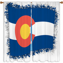 Flag Of Colorado Vector Illustration Of A Stylized Flag Window Curtains 113506935