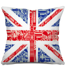 Flag Of England From Symbols Of The United Kingdom And London Pillows 44543380