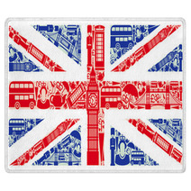 Flag Of England From Symbols Of The United Kingdom And London Rugs 44543380