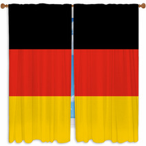 Flag Of Germany Solid Colors Window Curtains 55935423